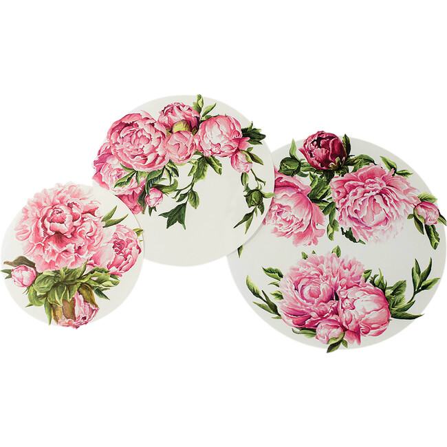 Peony Serving Papers, Set of 18
