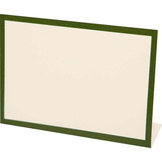 Dark Green Frame Place Card, Set of 12