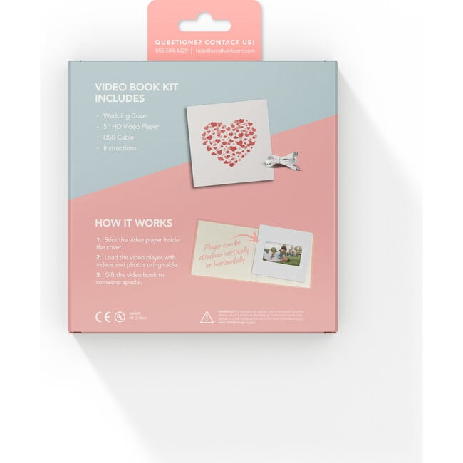 Video Book Kit, Hearts Cover - Keepsakes & Mementos - 4