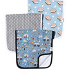 Bridger Premium Burp Cloths, Blue - Burp Cloths - 1 - thumbnail