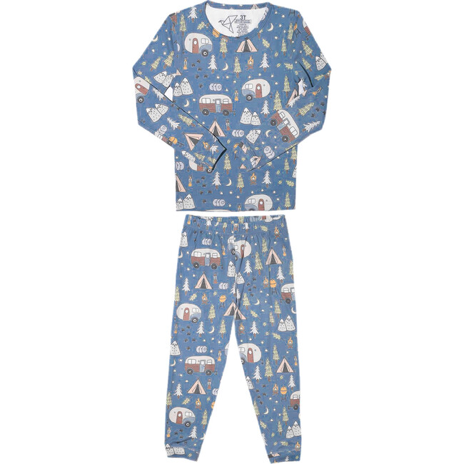 Bridger Long Sleeve Pajama Set, Blue