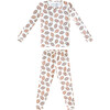 Blitz Long Sleeve Pajama Set, Brown - Pajamas - 1 - thumbnail