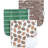 Blitz Premium Burp Cloths, Brown - Burp Cloths - 1 - thumbnail