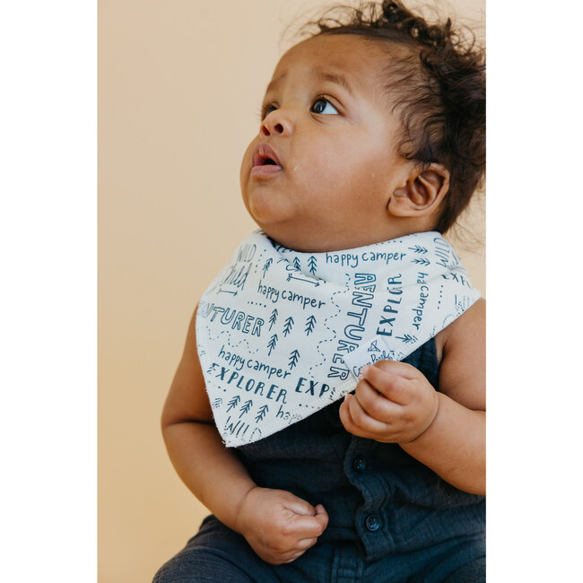 Bridger Baby Bandana Bibs, Blue - Bibs - 3