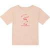 Organic Weekend Graphic Tee, Pastel Rose - T-Shirts - 1 - thumbnail