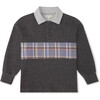 Rainbow-Speckled Sprinkle Polo Shirt, Grey - Polo Shirts - 1 - thumbnail