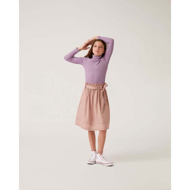 The Sunday Collective Kids Organic Rose Midi Skirt 3Y