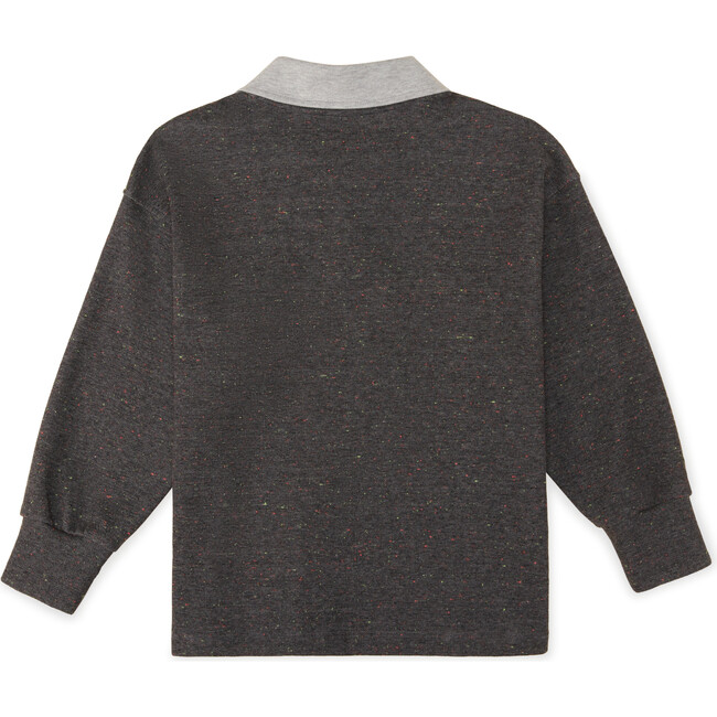 Rainbow-Speckled Sprinkle Polo Shirt, Grey - Polo Shirts - 2
