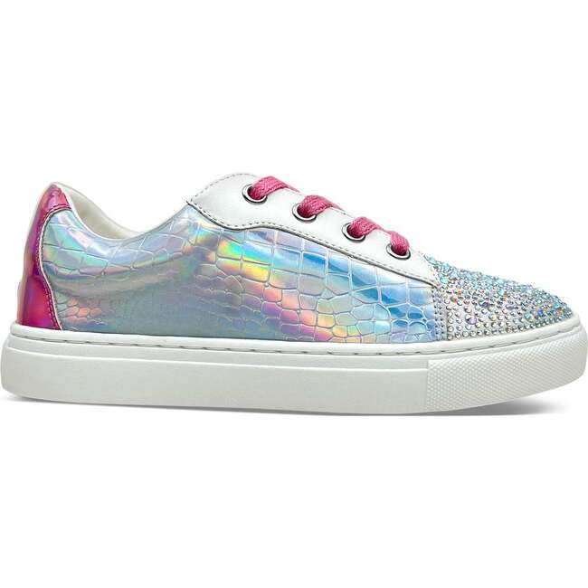 Miss Harper Crystal Sneaker, Iridescent And Pink
