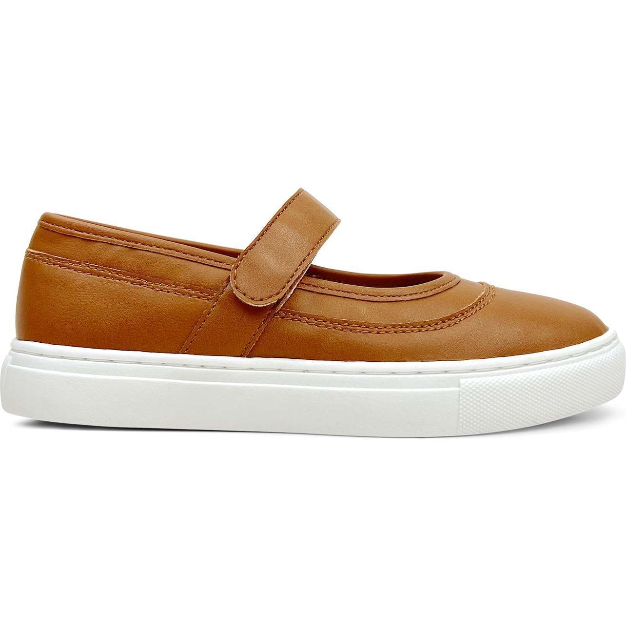 Miss Adeline Velcro Slip-On Mary Jane, Chestnut - Mary Janes - 1
