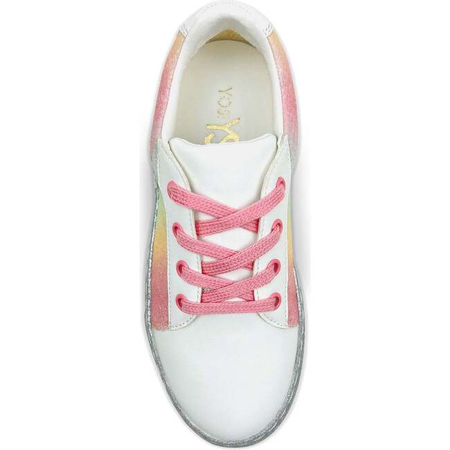 Miss Harper Sequin Sneaker, White And Multi-Pastel - Sneakers - 2