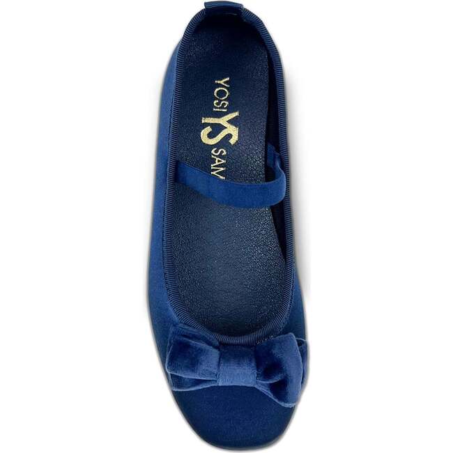 Miss Emory Darling Bow Satin Flat, Navy - Flats - 2