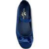 Miss Emory Darling Bow Satin Flat, Navy - Flats - 2