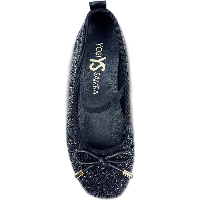 Miss Emma Flat, Black Glitter - Flats - 2