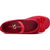 Miss Emory Darling Bow Satin Flat, Red - Flats - 2