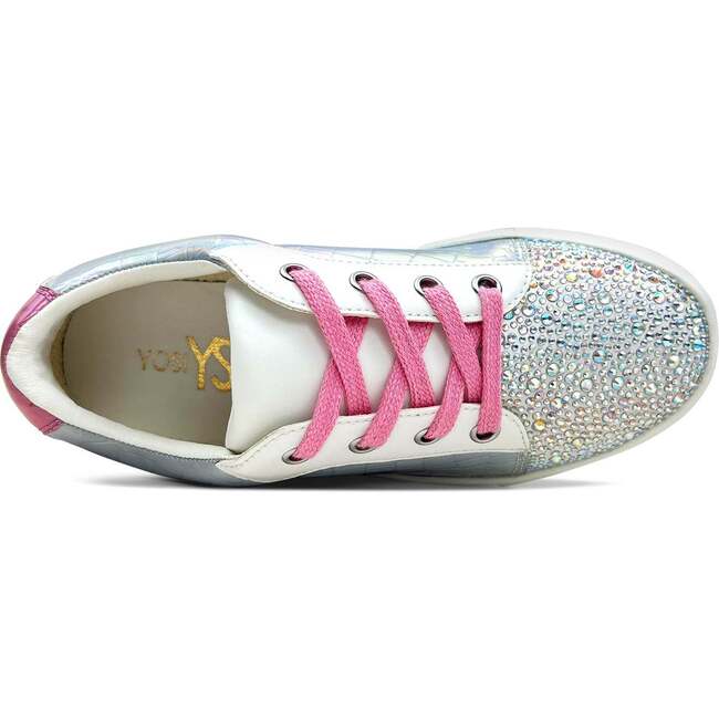 Miss Harper Crystal Sneaker, Iridescent And Pink - Sneakers - 3