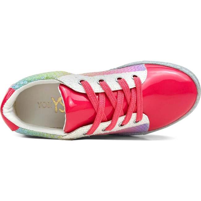 Miss Harper Sequin Sneaker, Pink And Multicolors - Sneakers - 3