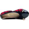 Miss Samantha Sweet Bow Plaid Ballet Flat, Red And Black - Flats - 3