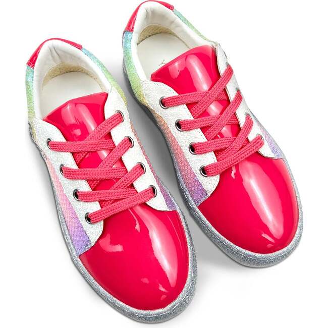 Miss Harper Sequin Sneaker, Pink And Multicolors - Sneakers - 4