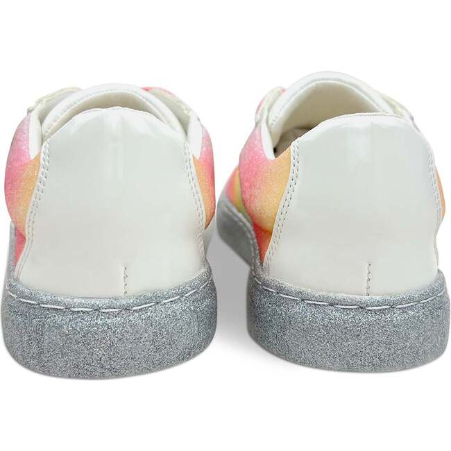 Miss Harper Sequin Sneaker, White And Multi-Pastel - Sneakers - 6