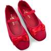 Miss Emory Darling Bow Satin Flat, Red - Flats - 4