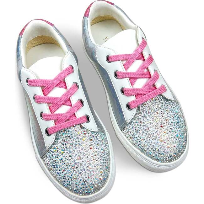 Miss Harper Crystal Sneaker, Iridescent And Pink - Sneakers - 5