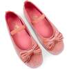 Miss Emory Darling Bow Velvet Flat, Pink - Flats - 5