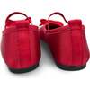 Miss Emory Darling Bow Satin Flat, Red - Flats - 5