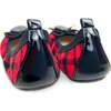 Miss Samantha Sweet Bow Plaid Ballet Flat, Red And Black - Flats - 6