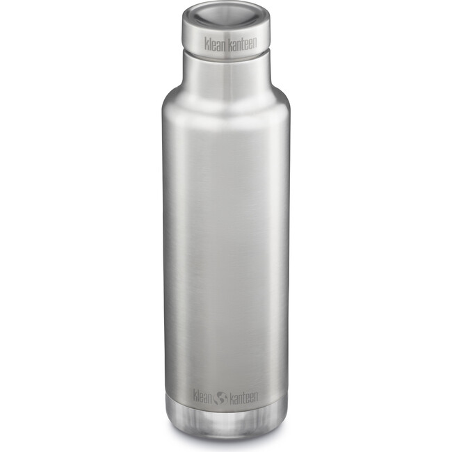 Insulated Classic 25 oz Pour Through Bottle, Brushed Stainless