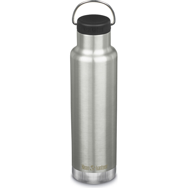Insulated Classic 20 oz Bottle With Loop Cap, Brushed Stainless