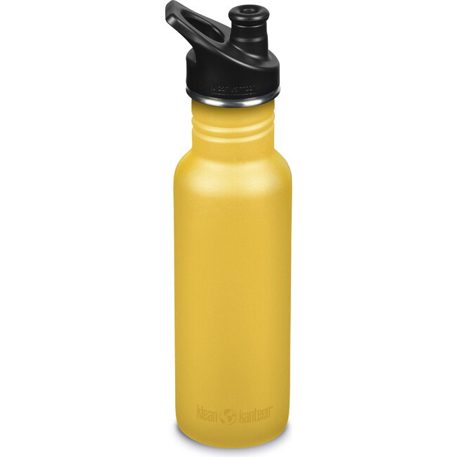 Classic Narrow 18 oz Bottle With Sport Cap, Old Gold