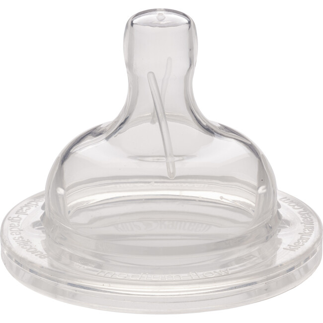 Medium Flow Nipple For Baby Bottles, Clear