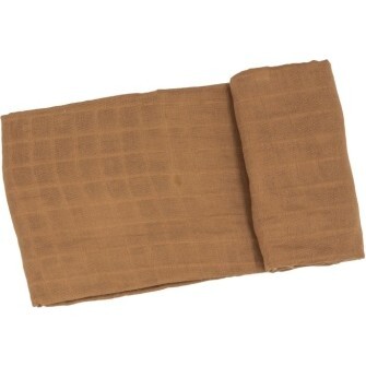 Solid Swaddle Blanket, Light Brown