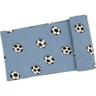 Soccer Swaddle Blanket, Blue