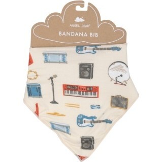 Rock Band Gear Bandana Bib, Multi