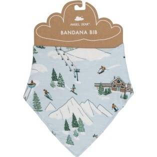 Winter Fun Skiing Bandana Bib, Blue