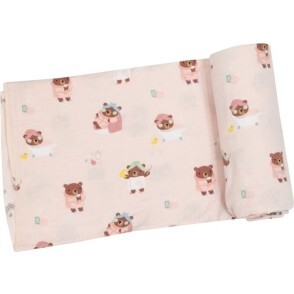 Spa Day Swaddle Blanket, Pink Multi