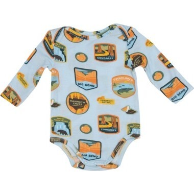 National Parks Patches Southeast Bodysuit, Light Blue - Onesies - 1