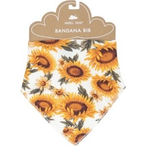 Fall Sunflower Bandana Bib, Yellow