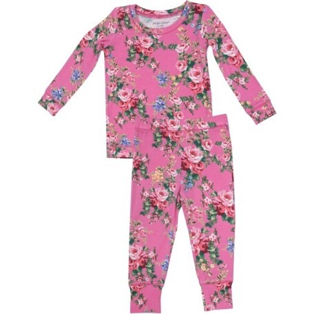 Dream Cottage Floral L/S Loungewear Set, Pink