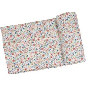 Dainty Floral Swaddle Blanket, Multi Pink