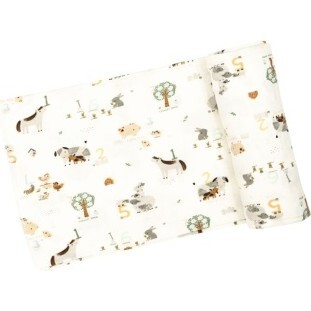 Counting On The Farm Swaddle Blanket, Multi