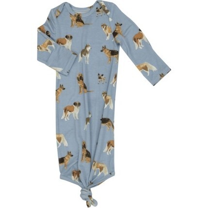 Big Dogs Knotted Gown, Blue