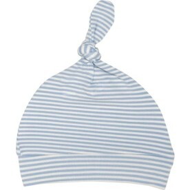 Bedtime Story Animals Stripe Knotted Hat, Blue