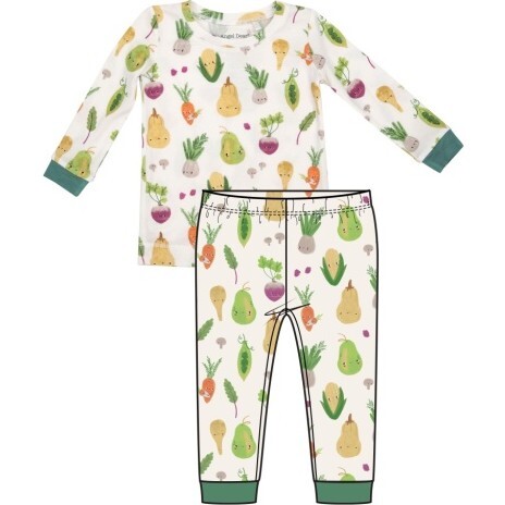 Baby Vegetables L/S Loungewear Set, Multi
