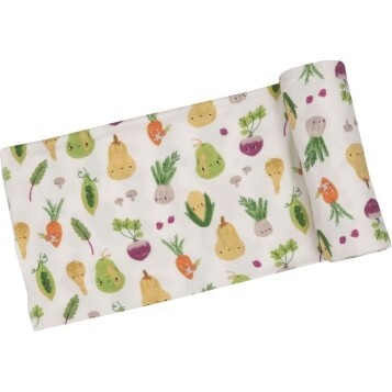 Baby Vegetables Swaddle Blanket, Multi