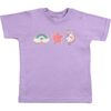 Unicorn Doodle Patch Short Sleeve T-Shirt, Lavender - T-Shirts - 1 - thumbnail
