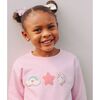 Unicorn Doodle Patch Sweatshirt, Pink - Sweatshirts - 2