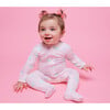 Zipped Long Sleeve Footed Onesie, Macarons - Bodysuits - 2